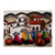 Wool tapestry, 'Gathering in the Andes' - Village Scene Wool Tapestry thumbail