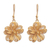 Gold-plated filigree dangle earrings, 'Floral Treasure' - 24k Gold-Plated Flower Earrings thumbail