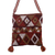 Alpaca blend shoulder bag, 'Earth Dove' - Brown Textured Handwoven Alpaca Blend Morral Shoulder Bag
