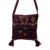 Alpaca blend shoulder bag, 'Cusco Dove' - Brown-Purple Textured Handwoven Alpaca Blend Shoulder Bag