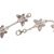 Sterling silver link bracelet, 'Butterfly Chain' - Butterfly Motif Link Bracelet (image 2d) thumbail