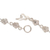 Sterling silver link bracelet, 'Endless Roses' - Rose Motif Sterling Silver Bracelet (image 2c) thumbail