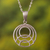 Sterling silver pendant necklace, 'Sunrise Reflection' - Artisan Crafted Pendant Necklace (image 2) thumbail