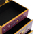 Reverse-painted glass jewelry chest, 'Magnificent Treasure' - Handmade Glass Jewelry Chest (image 2g) thumbail