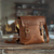 Leather messenger bag, 'Special Delivery' - Brown Leather Messenger Bag (image 2b) thumbail