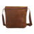 Leather messenger bag, 'Special Delivery' - Brown Leather Messenger Bag (image 2d) thumbail