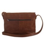 Leather messenger bag, 'Grand Tour' - Artisan Crafted Leather Messenger Bag