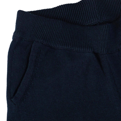 Cotton and baby alpaca blend pants, 'Blue Magic' - Knit Cotton Blend Pants