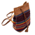 Leather and wool backpack, 'Cusco Trails' - Wool and Leather Backpack from Peru thumbail