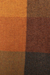 chal 100% alpaca - Bufanda súper suave de lana de alpaca a cuadros de color marrón anaranjado