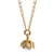 Gold plated cultured pearl pendant necklace, 'Flower Treasure' - Cultured Pearl Necklace in 18k Gold Plate (image 2a) thumbail