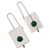 Agate drop earrings, 'Marvelous' - Green Agate Drop Earrings (image 2d) thumbail