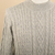 Men's 100% alpaca pullover sweater, 'Grey Braids' - Men's 100% Alpaca Pullover Sweater With Braid Pattern (image 2e) thumbail