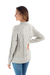 100% alpaca sweater, 'Classic Peruvian' - 100% Alpaca Fiber Knit Pullover Sweater in Grey (image 2e) thumbail
