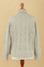 100% alpaca sweater, 'Classic Peruvian' - 100% Alpaca Fiber Knit Pullover Sweater in Grey (image 2h) thumbail