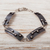 Sterling silver link bracelet, 'Modern Morse' - Oxidized Silver Link Bracelet (image 2b) thumbail