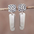 Sterling silver dangle earrings, 'Dual Perspective' - Modern Sterling Silver Earrings thumbail