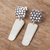 Sterling silver dangle earrings, 'Dual Perspective' - Modern Sterling Silver Earrings (image 2b) thumbail