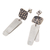 Sterling silver dangle earrings, 'Dual Perspective' - Modern Sterling Silver Earrings (image 2e) thumbail