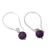 Amethyst dangle earrings, 'Classic Choice' - Dangle Earrings with Amethyst