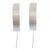 Sterling silver drop earrings, 'Distinctive Drop' - Handmade Sterling Drop Earrings (image 2a) thumbail