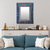 Reverse-painted glass wall mirror, 'Traditional Medallion' - Artisan Crafted Wall Mirror thumbail