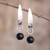Ohrhänger aus Onyx - Schwarze Onyx-Ohrringe aus Peru