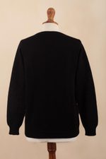 100% alpaca cardigan, 'Llama Drama' - Artisan Crafted Llama Cardigan in 100% Alpaca