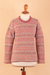 100% alpaca pullover sweater, 'Rainbow Net' - Geometric-Patterned Colorful Soft Alpaca Pullover Sweater (image 2b) thumbail
