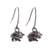 Silver dangle earrings, 'Petite Porcupine' - Artisan Crafted Porcupine Earrings