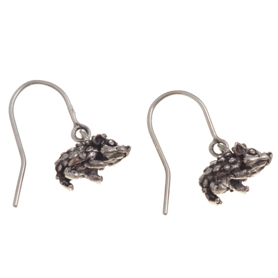 Silberne Ohrhänger - Von Hand gefertigte Stachelschwein-Ohrringe