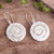 Sterling silver dangle earrings, 'Spiral Maze' - Spiral Sterling Silver Earrings (image 2) thumbail