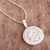 Sterling silver pendant necklace, 'Spiral Maze' - Modern Sterling Silver Necklace (image 2b) thumbail