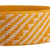 Manschettenarmband aus Naturfaser - Leuchtendes gelbes handgewebtes Manschettenarmband