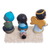 Ceramic nativity scene, 'Blessing in Blue' (4 pieces) - Artisan Crafted Small Nativity Scene (4 Pieces) (image 2b) thumbail