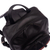 Wool-accented leather backpack, 'Cuzco Sunrise' - Black Leather Backpack with Wool Accent (image 2b) thumbail