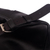 Wool-accented leather backpack, 'Cuzco Sunrise' - Black Leather Backpack with Wool Accent (image 2d) thumbail