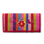 Natural fiber wallet, 'Northern Flowers in Red' - Handmade Natural Fiber Wallet (image 2d) thumbail