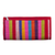 Natural fiber wallet, 'Northern Flowers in Red' - Handmade Natural Fiber Wallet (image 2e) thumbail