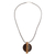 Wood pendant necklace, 'Rescued Spirit' - Guayacan and Aguano Masha Wood pendant on Nylon Cord (image 2a) thumbail