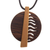 Wood pendant necklace, 'Rescued Spirit' - Guayacan and Aguano Masha Wood pendant on Nylon Cord (image 2b) thumbail