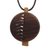 Wood pendant necklace, 'Rescued Spirit' - Guayacan and Aguano Masha Wood pendant on Nylon Cord (image 2c) thumbail