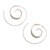 Sterling silver half-hoop earrings, 'Coming Around' - Modern Sterling Silver Earrings (image 2a) thumbail