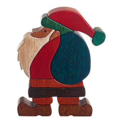 Escultura de madera - Escultura en madera con motivos navideños