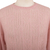 Pullover aus Alpakamischung - Gemusterter Pullover aus Alpaka-Pullover in Rosa mit Blush und Kordelzug