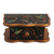 Dekorative Box aus rückseitig lackiertem Glas - Handbemalte Schmuckschatulle aus Holz und Glas mit Kolonialvögeln