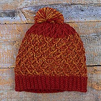 100% alpaca hat, Winter Fire