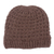 mütze aus 100 % Alpaka - Brauner Hut aus 100 % Alpaka