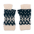 100% alpaca fingerless mitts, 'Northern Lights' - Hand Crocheted 100% Alpaca Fingerless Mitts (image 2a) thumbail