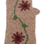 100% alpaca fingerless mitts, 'Winter Garden' - Floral 100% Alpaca Fingerless Mitts from Peru